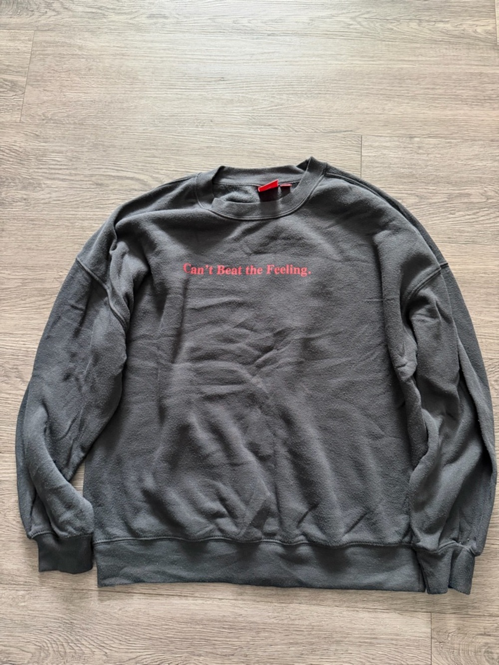 Coca Cola Charcoal Crewneck Sweater with Red Script